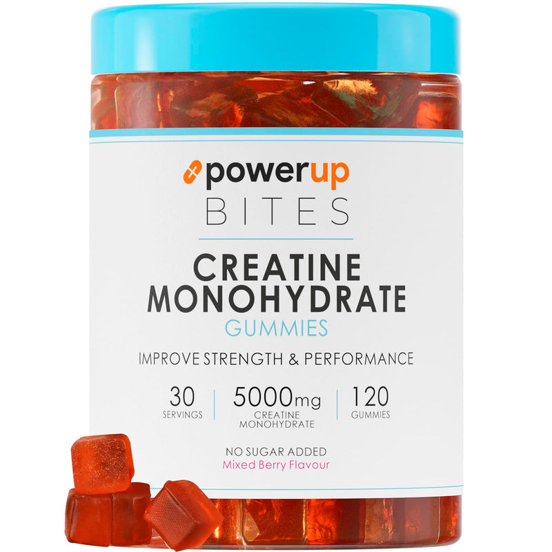[Australia] - Creatine Monohydrate Gummies for Men & Women, 100% Creatine Mixed Berry Gummies, 5g per Serving + Vegan, Sugar Free + Strength, Energy, Muscle & Booty Gain - 120 Count 