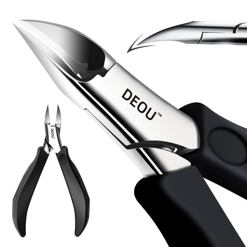 DEOU Toenail Clippers Blade for Ingrown and Thick Nails Stainless Steel Pedicure Tools at Home ingrown toenail Treatment Professional Podiatrist Nail Clippers with Upgraded Handle (Eagle Beak Pliers) Eagle Beak Pliers