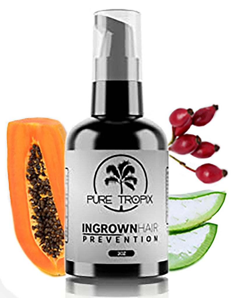 [Australia] - Pure Tropix Ingrown Hair Treatment & Prevention Kit - Razor Bump and Burn Remover - Bikini Lines & Acne - Use After Shaving, Hair Removal, Waxing, Laser, Electrolysis - for Men and Women (59ml) 
