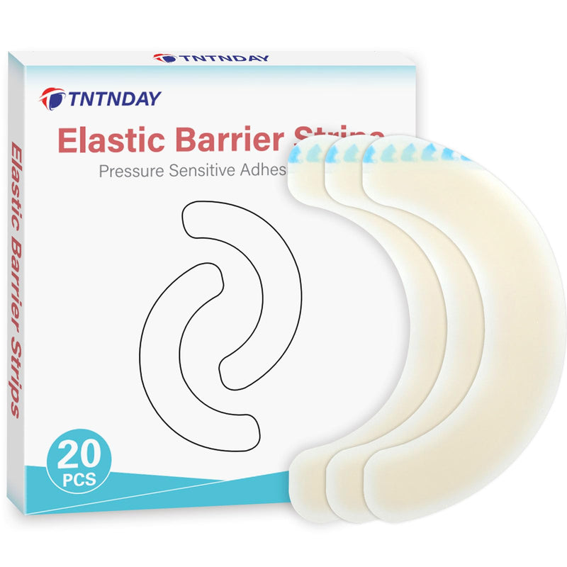 [Australia] - 20PCS Ostomy Barrier Strips, Medical Grade Hydrocolloid Waterproof Leak, Ostomy Supplies, Elastic Barrier Adhesive Tape for Colostomy Bags, Urostomy Bag, Ileostomy Bag 