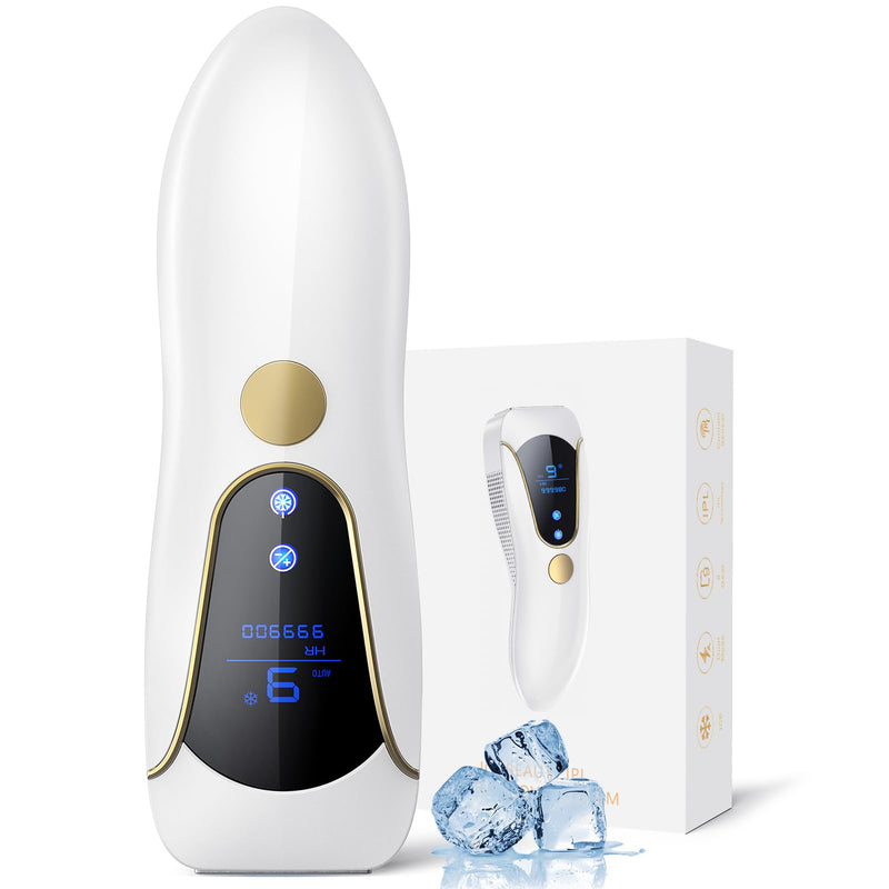 [Australia] - Laser Hair Removal for Women and Men, Air 15 Ice-cooling IPL Device Hair Removal for Nearly Painless & Long-Lasting Results From Home, 3 Modes & Auto Flashing for Fast Full Body Hair Removal 
