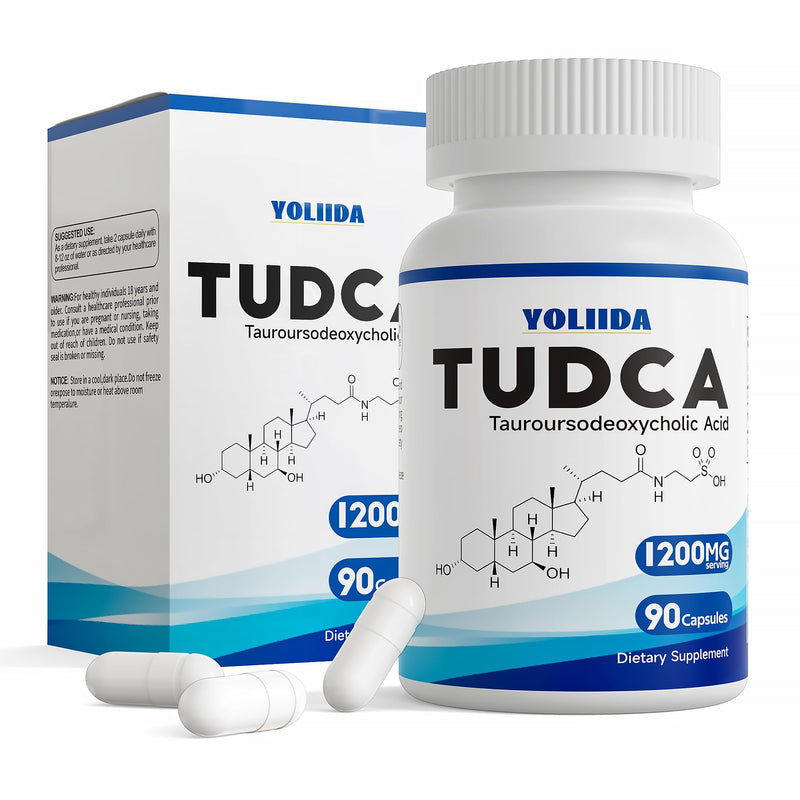 [Australia] - TUDCA 1200mg 90 Capsules Liver Supplement bile salts liver cleanse detox & repair gallbladder cleanse… Blue 