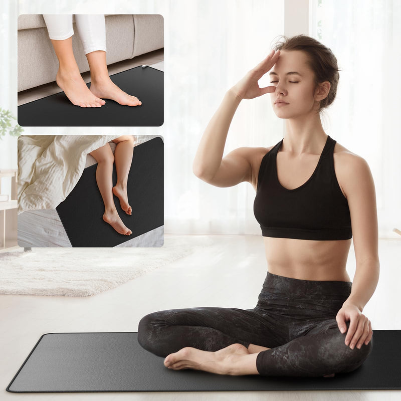 [Australia] - Yoga Grounding Mat, Foot Therapy,Twin/Full Bed-end Foot Mat, 35.4x23.6 inches Grounding Pad for Bed, Boost Energy, Improve Sleep, Reduce Anxiety 35.4"x23.6" 