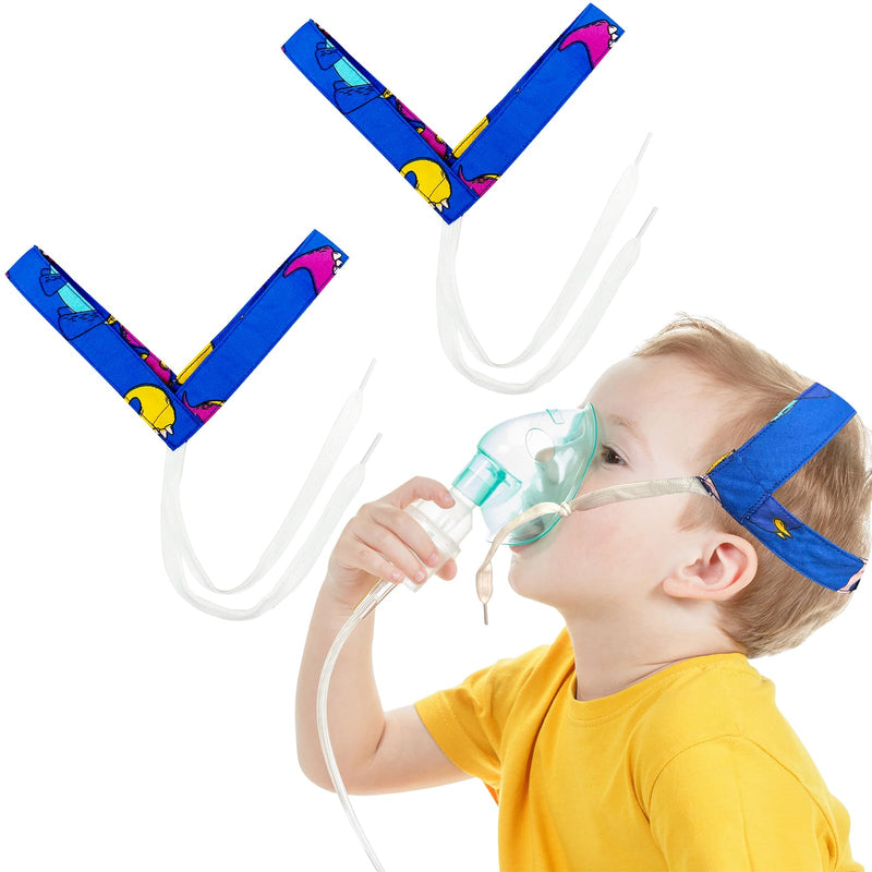 [Australia] - 2PCS No-Slip Nebulizer Mask Head Strap for Cool Mist Inhaler Secure Mask Strap Mask Holder for Cool Mist Inhaler Compressor System Comfortable Adjustable Head Straps for Children and Adults 