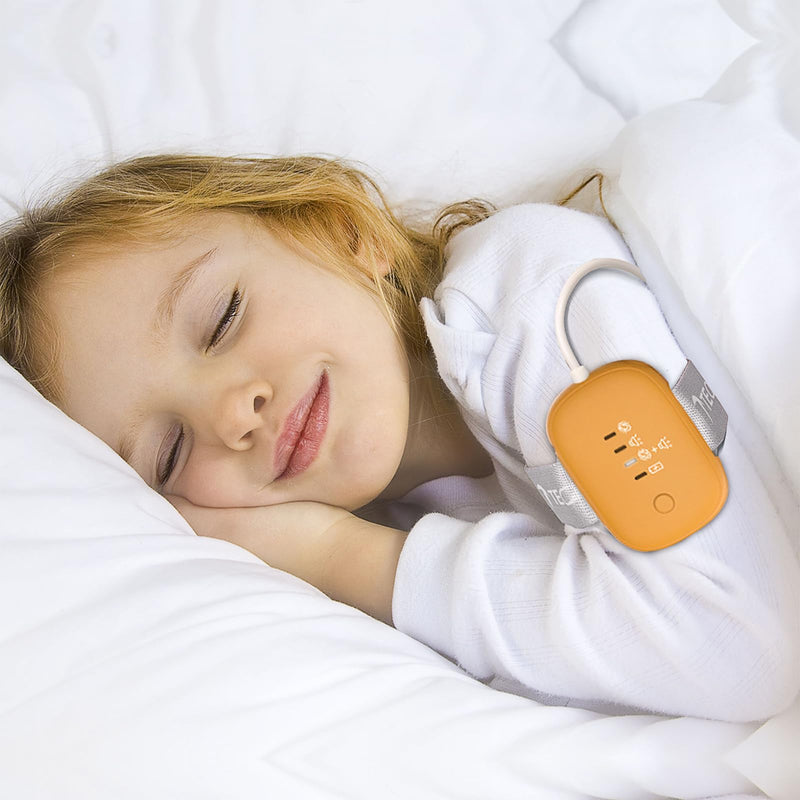 [Australia] - Bed Wetting Alarm for Kids Children, USB Rechargeable, 3 Working Modes, Pee Alarm with Sounds and Vibration, Potty Training Alarm for Boys and Girls (Orange) 
