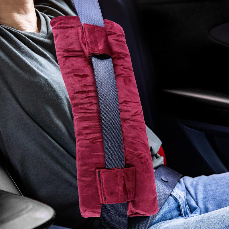Seatbelt Pillow for Post-Surgery Hysterectomy Pillow Post Surgery Seat Belt Cushion Mastectomy Pillow C-Section Recovery Breast Cancer Port Pacemaker Heart Surgery Recover(Red) Red