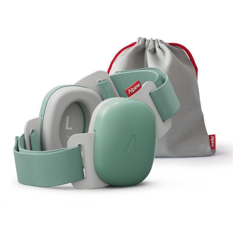 [Australia] - Alpine Muffy Baby - New & Improved Baby Ear Muffs Noise Protection for Babies and Toddlers - CE & ANSI Certified - Safe and Soothing Hearing Protection - Age 3-48 months - Approved by Babies - Green Sage Green 