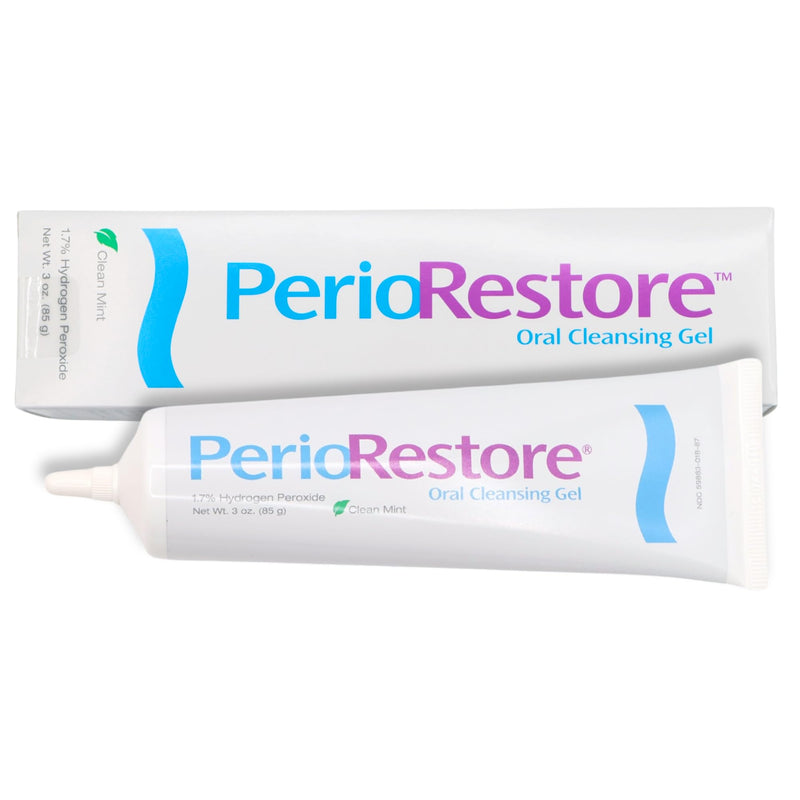 [Australia] - Perio Restore Gel 3 Ounce Tube; 1.7% Hydrogen Peroxide Oral Cleansing Treatment Gel. Mint Flavor 
