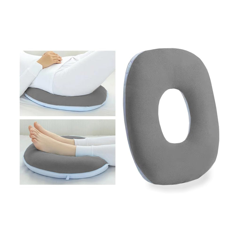 [Australia] - Donut Pillow for Bed Sores Pressure Ulcer Relief Seat Cushion Butt Pillows for Sitting After BBL Hip Surgery Postpartum Medical Ring Cushion for Tailbone Pain Hemorrhoid Pillow Doughnut Pad (Grey) Grey 