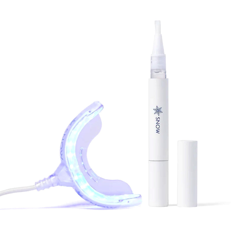 [Australia] - Snow Teeth Whitening Kit - Snow Teeth Whitening Serum and LED Mouthpiece Whitener, Formulated with Hydroxyapatite, Good for 2 Months - Wired Kit with 1 Wand Diamond Wired - 1 Wand 