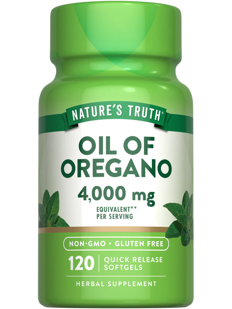 [Australia] - Nature's Truth Oil of Oregano Softgels | 4000 mg | 120 Count | Non-GMO & Gluten Free Herbal Supplement 