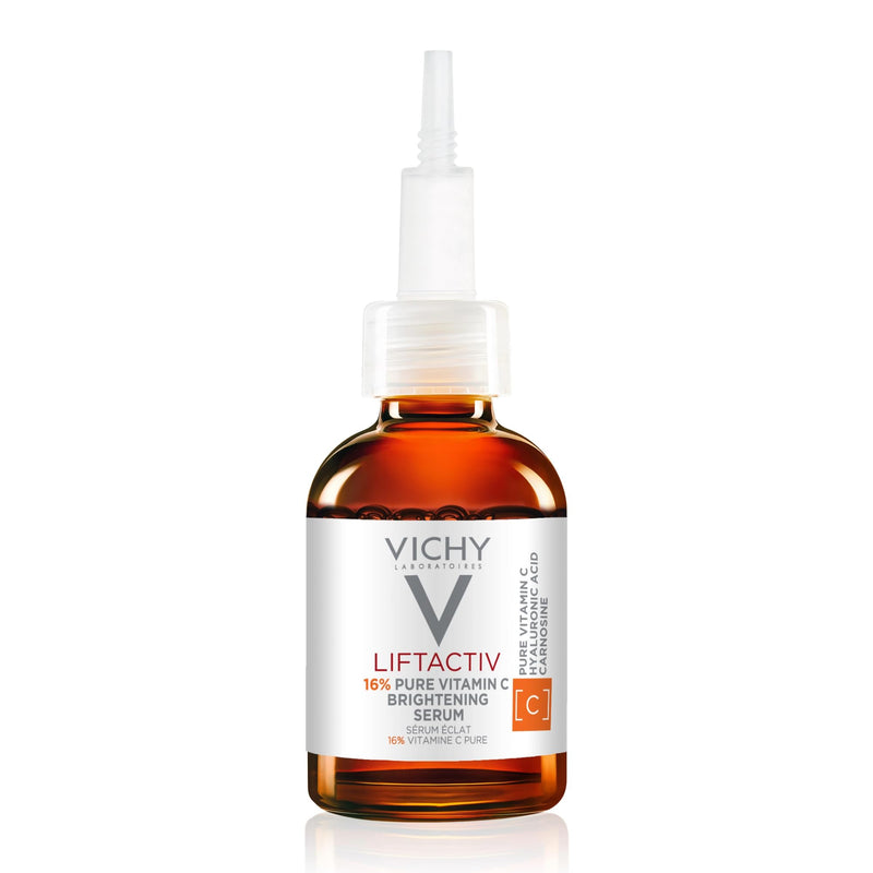 Vichy LiftActiv Vitamin C Serum For Face, Brightening Serum With Pure Vitamin C + Hyaluronic Acid + Vitamin E, Reduces Fine Lines, Smooths Skin Texture, Improves Radiance, Anti Aging Face Serum - New Version (16% Vitamin C) 0.67 Fl Oz (Pack of 1)