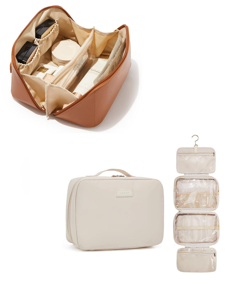 EACHY Travel Makeup Bag & Toiletry Bag
