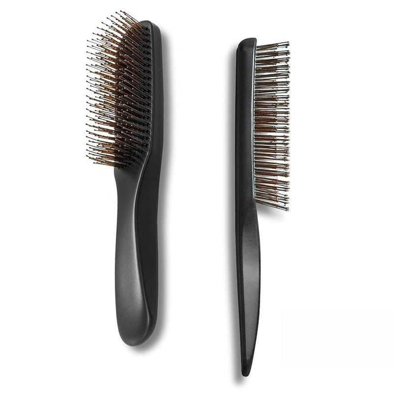Uffy Dual Nylon Bristle Detangling Hair Brush for Women, Wet Dry Hairbrush Detangler, Suitable for Curly and Thick Hair, Blow Drying Smoothing Product, Multifunctional for All Hair Types