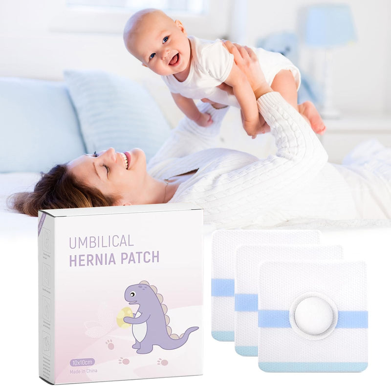 [Australia] - Baby Belly Navel Patches, Belly Button Shaper with Cotton Pads, Baby Umbilical Hernia Patch Waterproof, Infant Essentials Must Haves (7 PCS 10 * 10CM) 7PCS 