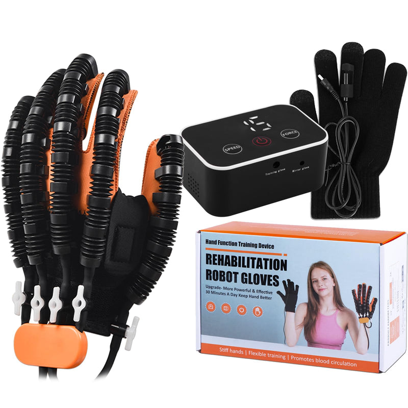 [Australia] - Rehabilitation Robot Gloves for Stroke Recovery Hemiplegia Finger Hand Function Rehabilitation Therapy Arthriti Glove Large Left Hand 