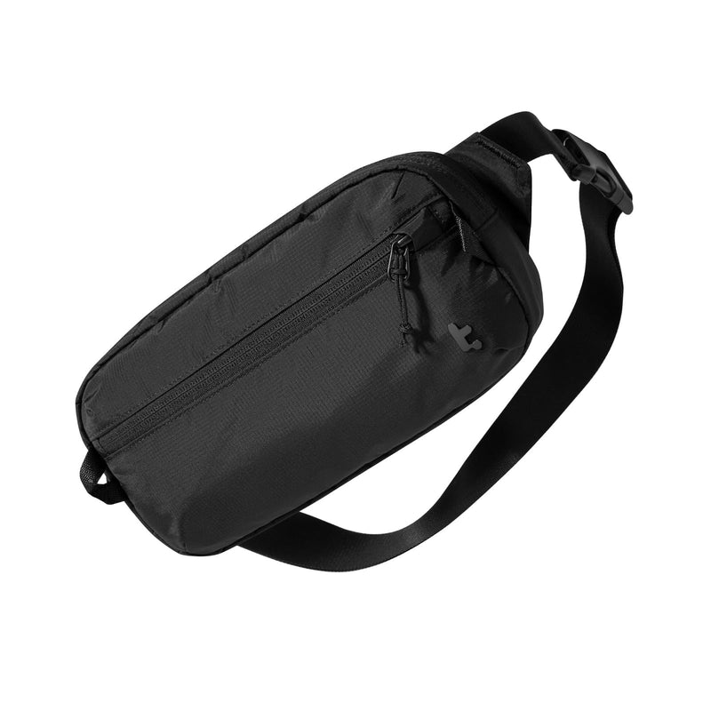 tomtoc 3.5L Sling Bag with RFID Blocking Crossbody Chest Pack for Men Women | EDC Minimalist Shoulder Bag, Water-resistant Lightweight Carrying Waist Fanny Pack for Travel, Daily Commute, Hiking, Walking Black
