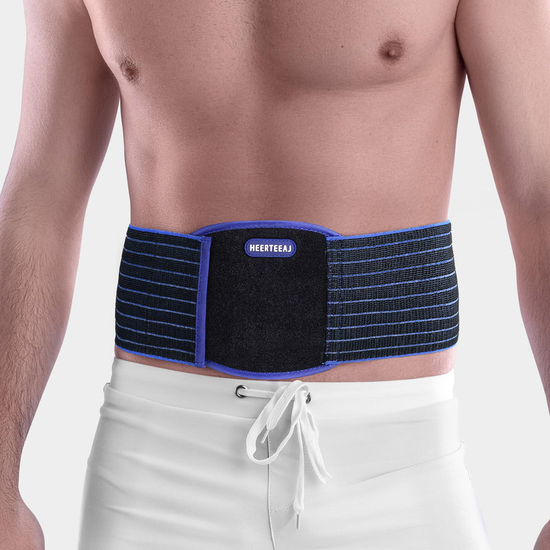 Umbilical Hernia Belt | Abdominal Hernia Belt for Men & Women | Belly Button Umbilical Hernia Binder w/ 1 Hernia Compression Pads | Ventral, Epigastric & Post Surgery Support Belts L