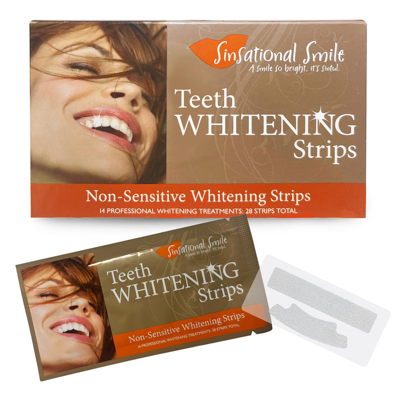 [Australia] - Teeth Whitening Strips, 28 Whitening Strips (14 Treatments) - Safe, Fast, Simple, Effective, Removes Stains, No Sensitivity, Enamel Safe, for Sensitive Teeth & Gums 