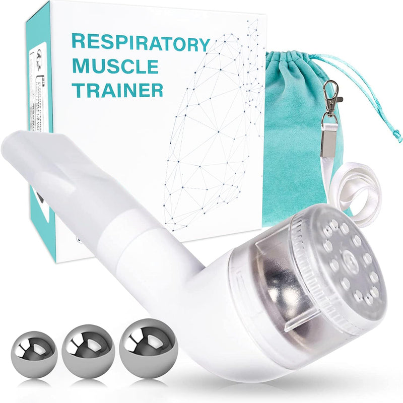 [Australia] - BOKANG Flutter Valve Breathing Exercise Device for Lungs, Breathing Trainer, Flutter Valve Device, Equipped 3 Balls, with Lanyard and Storage Bag, Suit for Lung Rehabilitation Clients and Exerciser 