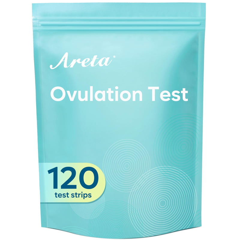 [Australia] - Areta 120 Ovulation Test Strips Kit: Accurate & Reliable for Women | Fast & Convenient Fertility Tracking | High Accuracy Ovulation Test Kit, Blue LH 120 