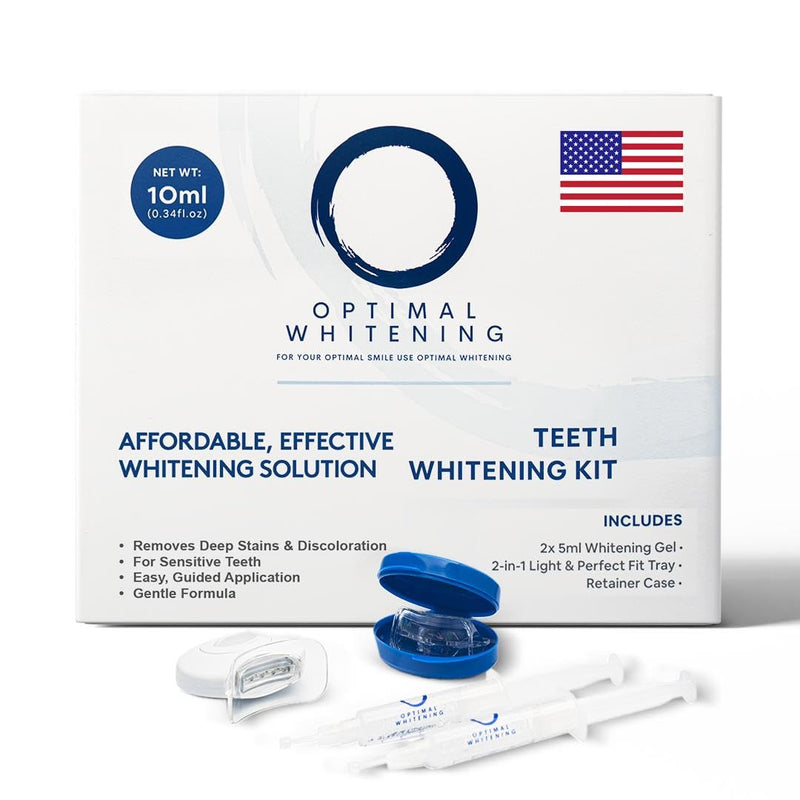 Teeth Whitening Kit | Custom-Fit Trays & Brightening Gel | Removes Deep Stains for Radiant Smile | Gentle Teeth Whitener | Personal Care Product for Self Care & Hollywood Results