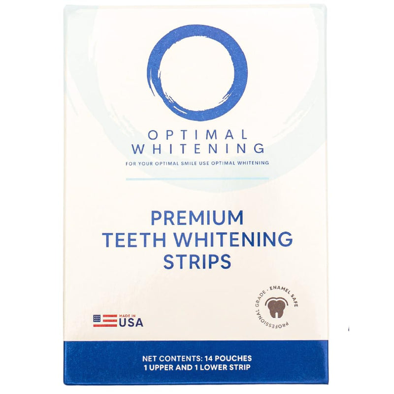 [Australia] - Teeth Whitening Strips, 14 Pack, Removes Surface Stains for Brighter Smile 