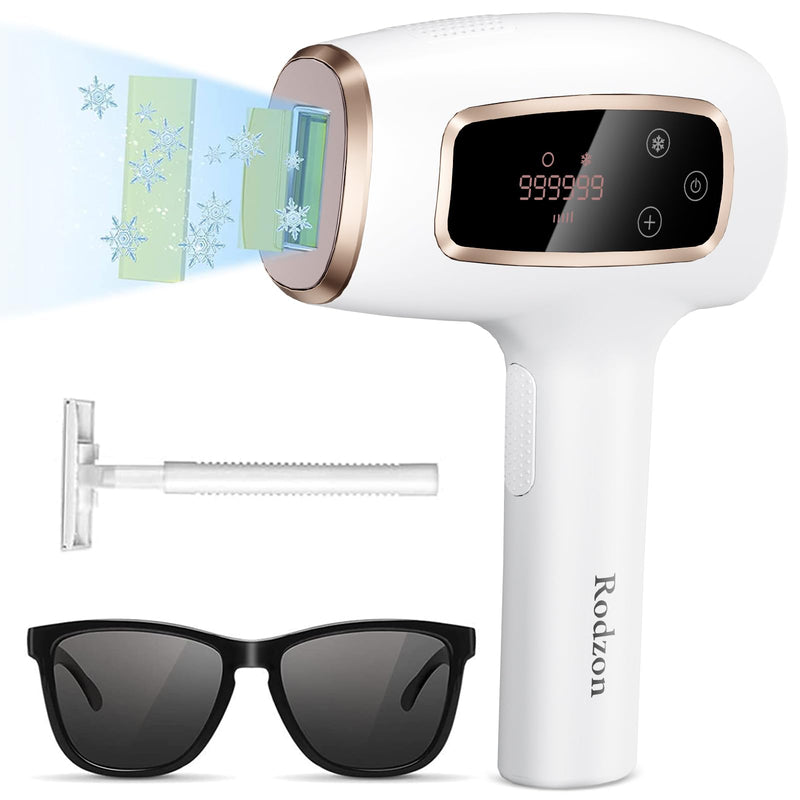 [Australia] - Ipl Laser Hair Removal ，Hair Removal Device with Painless Care Function for Women ，IPL Hair Remover for Facial Armpits Legs Arms Bikini Line (Purple) (White) White 