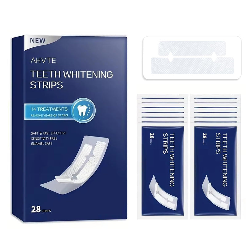 [Australia] - Teeth Whitening Strip, Whitening Strips, 28 Strips for Sensitive Teeth, Professional and Natural Teeth Whitening Kit,14 treatments 