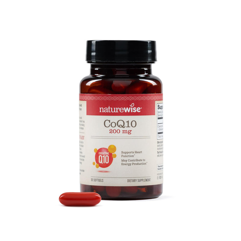[Australia] - NatureWise CoQ10 200mg Softgels, High Potency Ubiquinone - Coenzyme Q10 Supplement - Antioxidant for Heart Health + Energy - Vegan, Non-GMO, Gluten-Free - 30 Count[1-Month Supply] 30 Count (Pack of 1) 