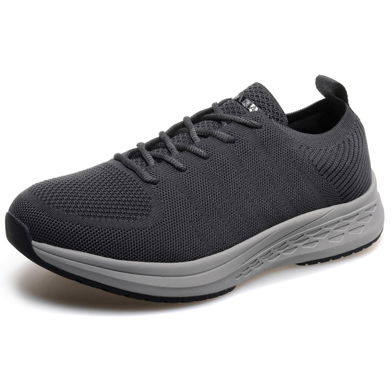 [Australia] - Vogana Diabetic Sneakers for Men Walking Orthopedic for Swollen Feet | Foot Pain Relief 2306-grey 11 Wide 