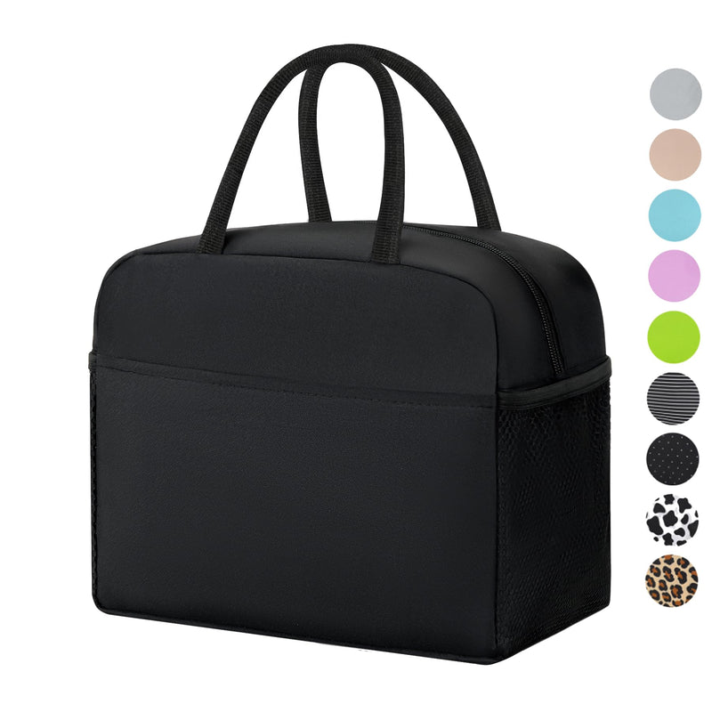 [Australia] - Lunch Bag Women/Men Lunch Box Women/Men (black) Black 