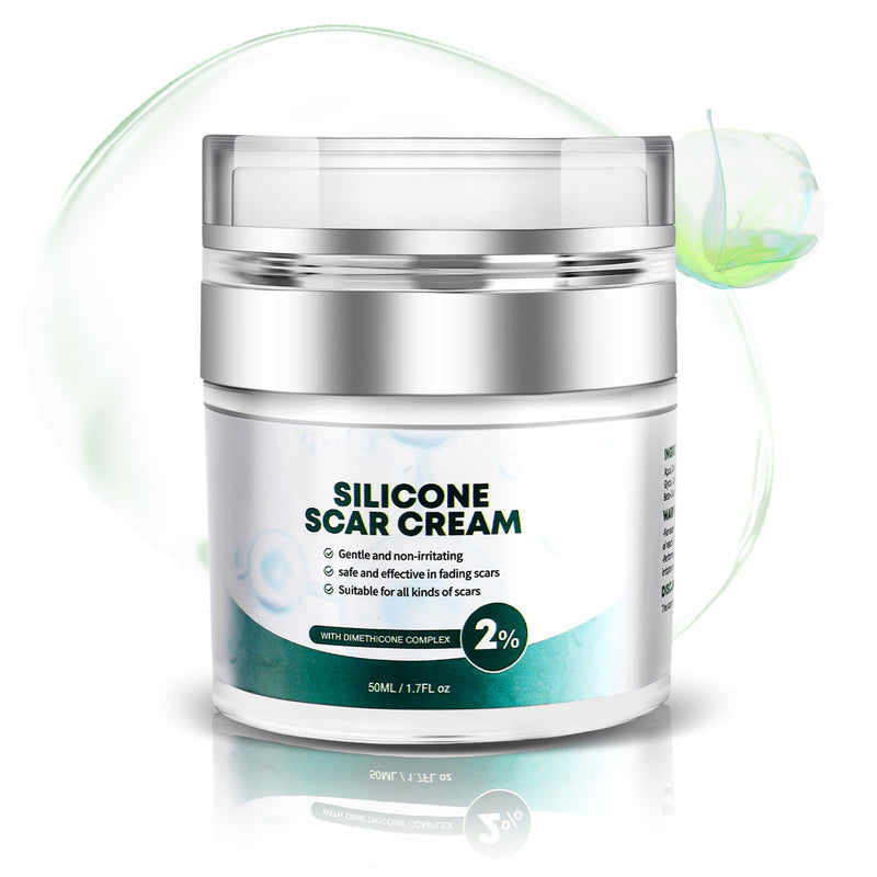 [Australia] - Advanced Scar Cream, Silicone Gel for Scars, Professional Scar Removal Cream for Surgical Scars, Stretch Marks, Old and New Scars 1.7 oz(50ml) 
