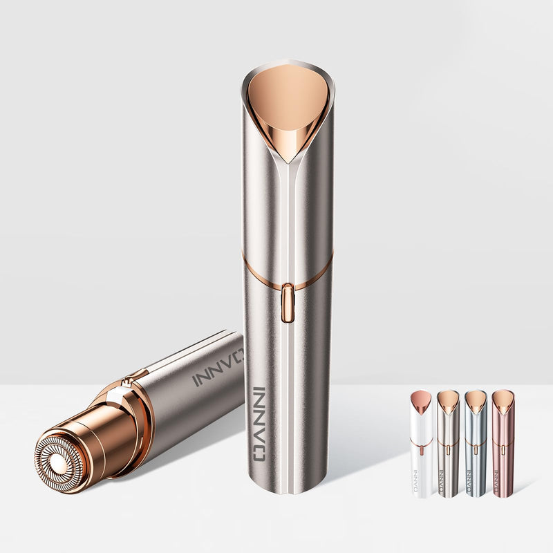 [Australia] - Facial Hair Remover for Women Ladies Upper Lip Hair Removal Electric Face Shaver with Rechargeable Battery Brush(Champagne Gold) Champagne Gold 