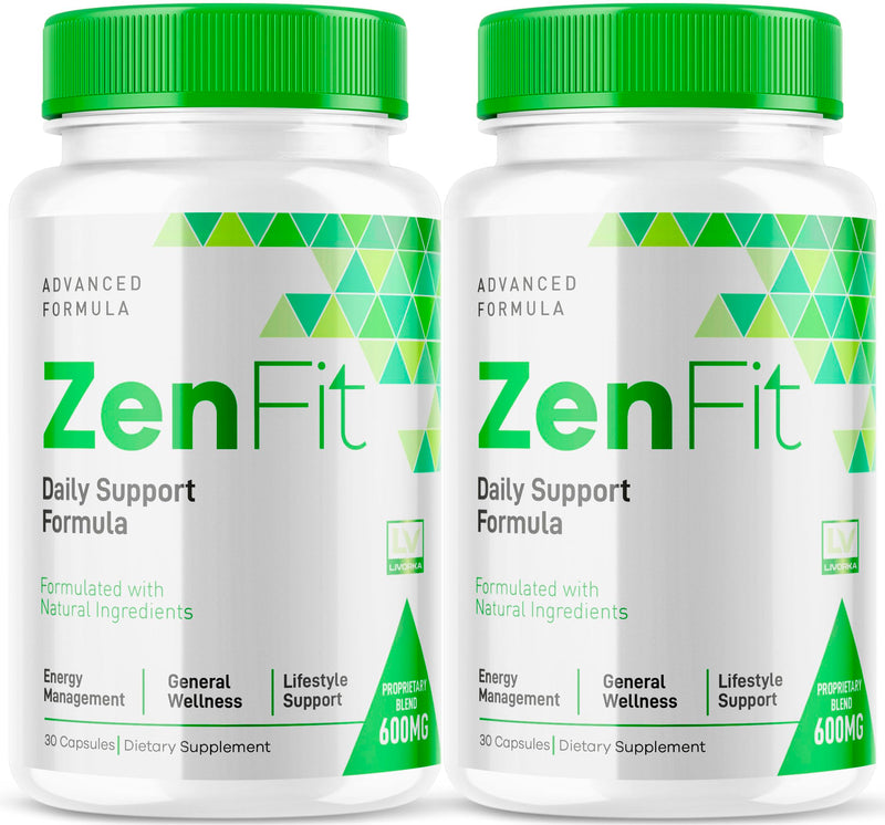 (2 Pack) Zenfit Capsules, Zenfit Supplement, Zenfit Pills, Zenfit Natural Supplements, ZenFit, Zenfit Advanced Formula, 60 Capsules for 2 Months 30 Count (Pack of 2)