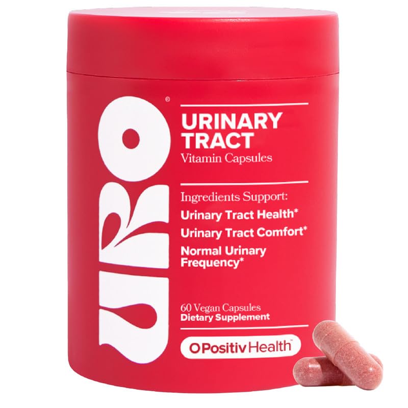 [Australia] - O Positiv URO Urinary Tract Health Supplement for Women, 60 Count (Pack of 1) - Urinary Support Vitamins with Pacran Complete Cranberry Extract, D-Mannose, & Vitamin C - Vegan & Gluten-Free 60 Count (Pack of 1) 