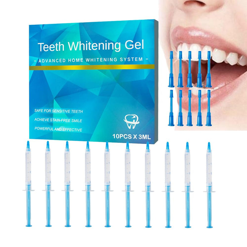 [Australia] - 10pcs 3ml Teeth Whitening Gel Syringes, Refills 35% CP Bleaching Gel Kit Tooth Whitener Gel for Home Use 