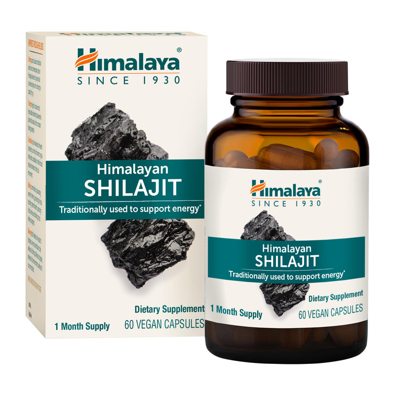 [Australia] - Himalaya Shilajit Resin - Herbal Energy Supplements with Fulvic Acid and 85+ Trace Minerals - Vegan, Non-GMO, Gluten Free, 250 mg, 60 Capsules 