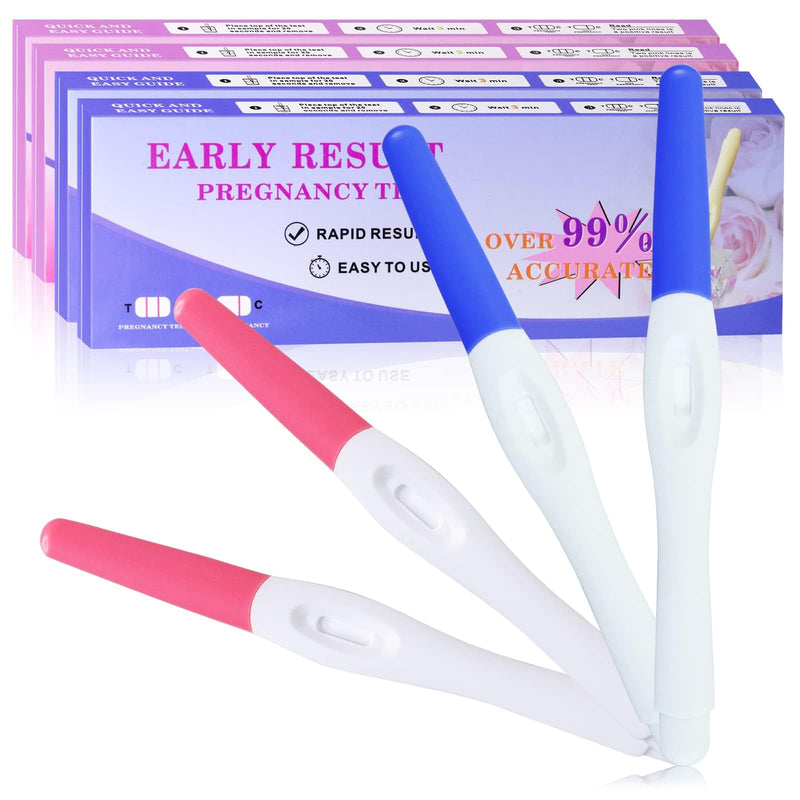 Fake Pregnancy Test Strips,4Packs Always Positive Early Pregnancy Test Kit,Prank HCG Pregnancy Rapid Test for April Fools' Joke Gag,Blue & Pink
