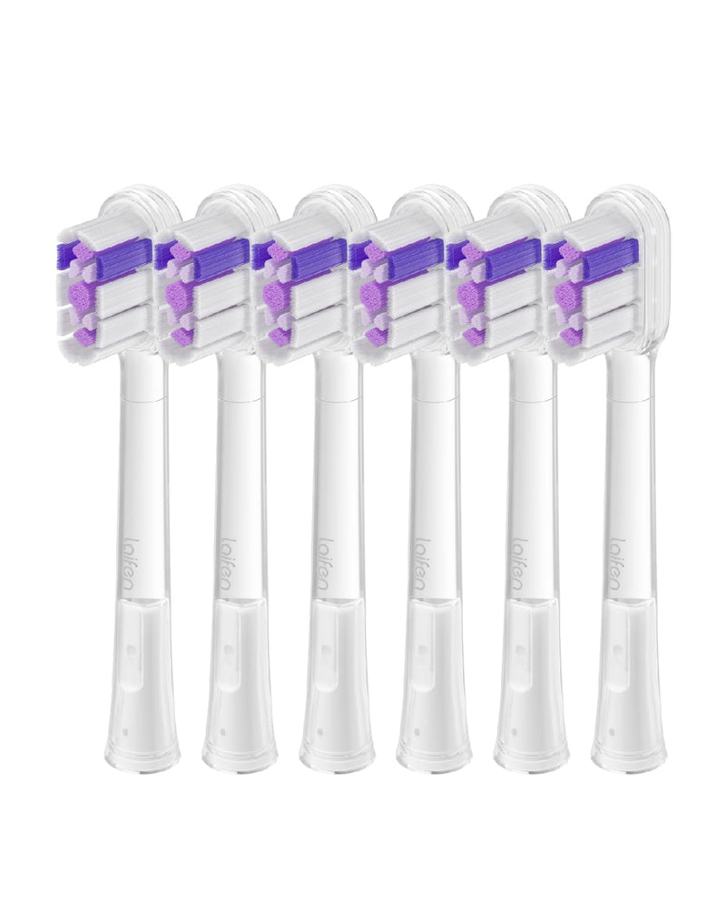 [Australia] - Laifen Cushioned Toothbrush Heads 6 Pack, New 2025 Version Replacement Heads Compatible with Wave/Wave Special Electric Toothbrush (Ultra-Whitening) Ultra-whitening 6 Count (Pack of 1) 