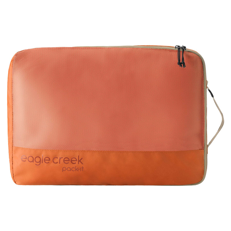 Eagle Creek Pack-It Reveal Cube, Large, Mandarin | Lightweight Packing Cubes for Optimizing Luggage Space, Easy to Carry, Mesh Fabric, Breathable, Easy Grab Zipper