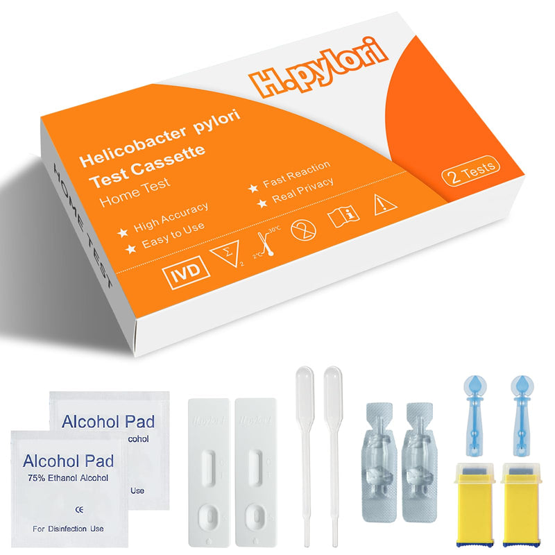 [Australia] - JOGRO H. Pylori Test kitÔºåHelicobacter Pylori Test kit, Results in 10-15 Minutes, Fast and Highly Accurate, Easy to use and Read,Pack of 2 2 Count (Pack of 1) 
