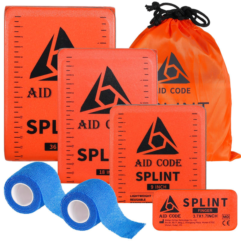 [Australia] - First Aid Splint 36" X 4.3",Emergency Splint Kit for Arm Leg Broken Bones Fracture,Ideal for Sports, Home, First Aid Refill and Pets (4 pack combo) 4 pack combo 