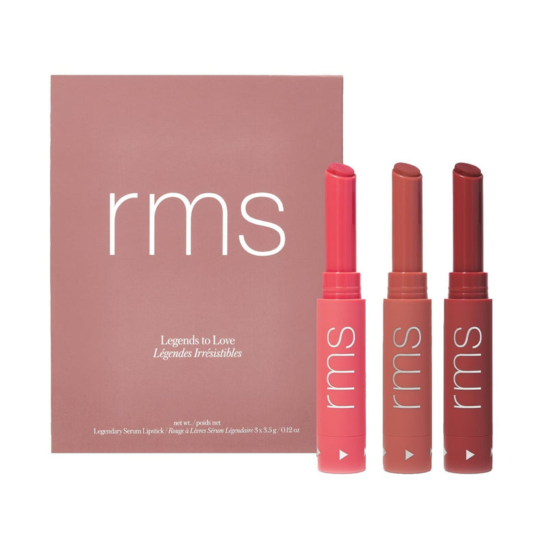 [Australia] - RMS Beauty Legends to Love Kit - Lipstick Set, Lip Tint Makeup Gift Set, Lip Color Gift Ideas, Lip Stain Make Up Kit Beauty Gifts for Teens & Women 0.12 Ounce (Pack of 3) 