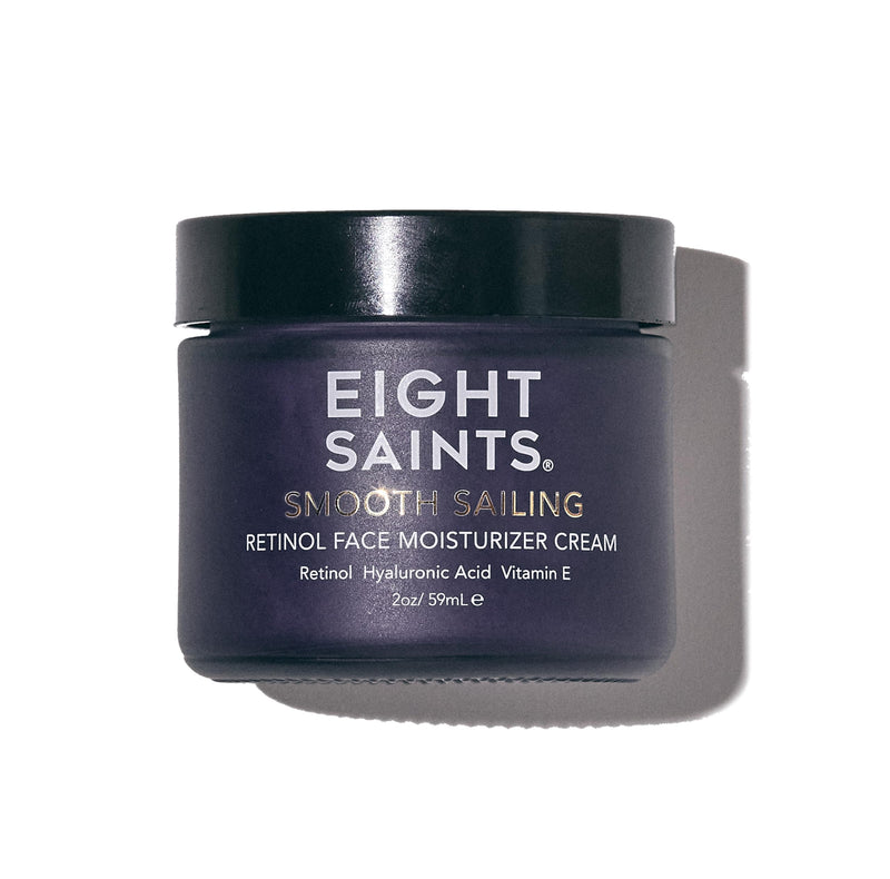 Eight Saints Retinol Facial Moisturizer Cream, For Firming Face, Neck & Eye Wrinkles and Lines, Deep Hydrating Lotion, Fragrance-Free, with Retinol, Hyaluronic Acid, and Vitamin E, 2 Ounces 2 Ounce (Pack of 1)