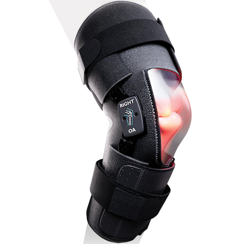 [Australia] - Comfort+ Soft Osteoarthritis Dual Adjustment (OA) Knee Brace for ACL & Meniscus & Hyperextension, Patella Stabilizer, Knee Sleeve, Knee Brace for Women and Men, Universal Regular Size, Right 