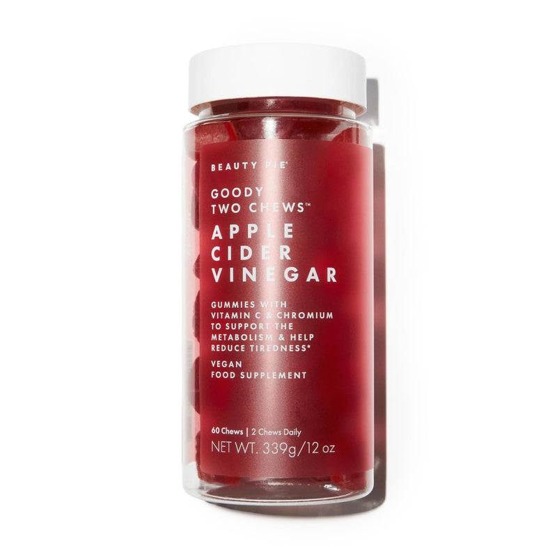 Beauty Pie Goody Two Chews Apple Cider Vinegar Gummies | Metabolism Booster | Apple Cider Vinegar Gummies | Supports Metabolism & Wellness | Immune Support | Vegan Gummies With Vitamin C