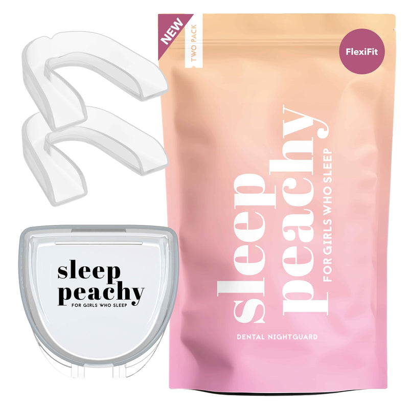 [Australia] - FlexiFit Night Guard for Women - Pack of 2 Mouth Guards for Teeth Grinding, Clenching and Bruxism (Clear) Clear 
