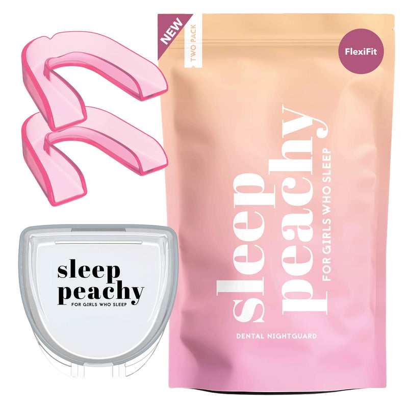 [Australia] - FlexiFit Night Guard for Women - Pack of 2 Mouth Guards for Teeth Grinding, Clenching and Bruxism (Pink) Pink 