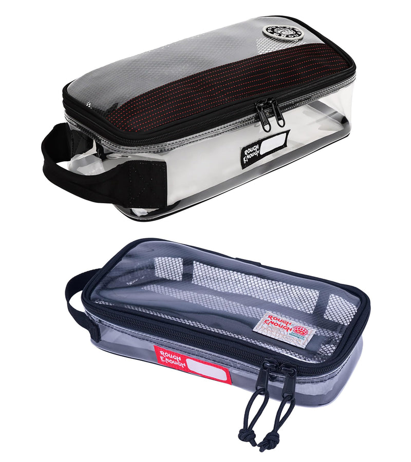 Rough Enough Clear Toiletry Bag Travel Toiletries bags Bundle